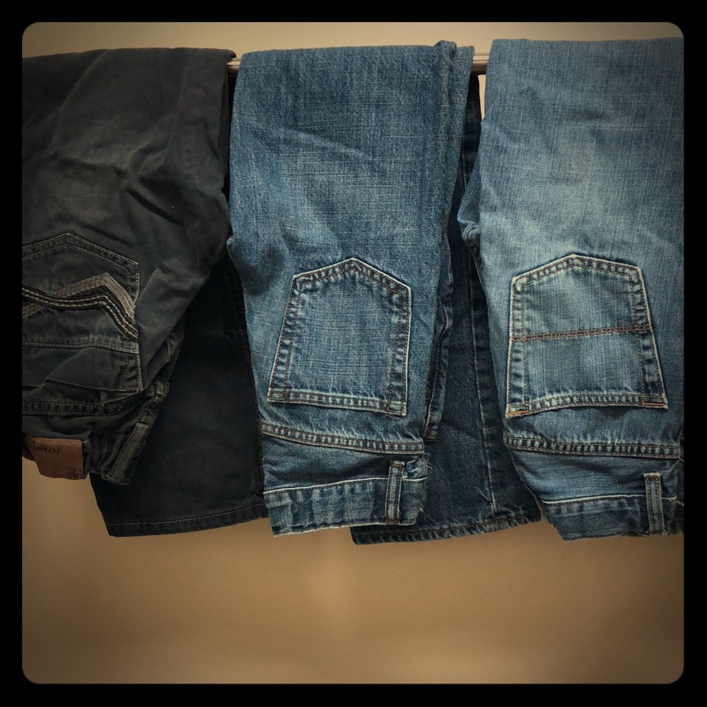 Boys size 12 slim adjustable jeans lot Gap